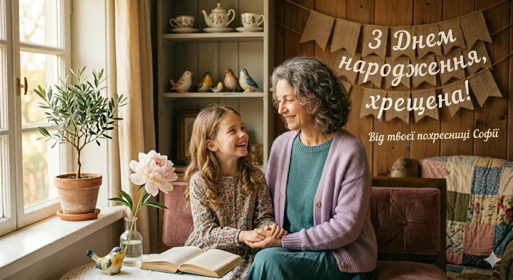 Жінка з дівчиною сидять на дивані