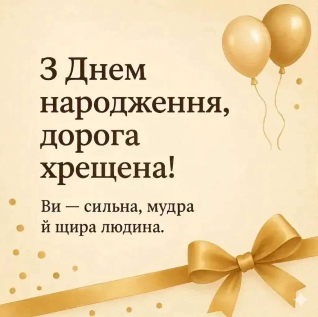 Привітання хрещеній