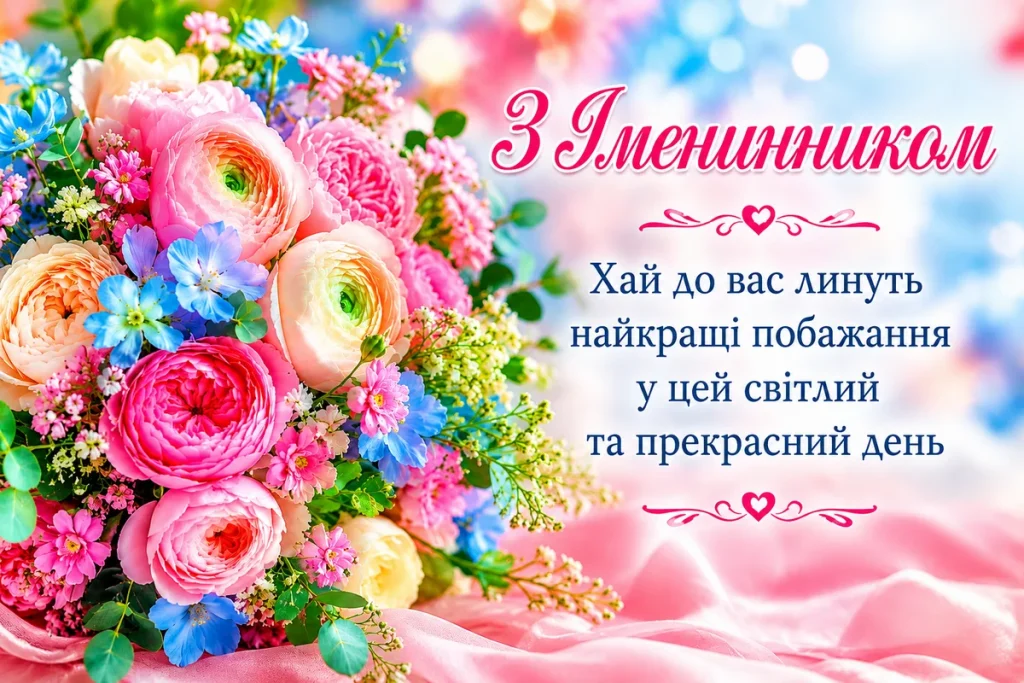 Яскраві квіти для вітання з іменинником