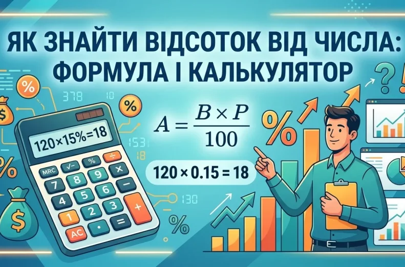 Формула розрахунку відсотків, покрокова інструкція з їх обчислення та приклади
