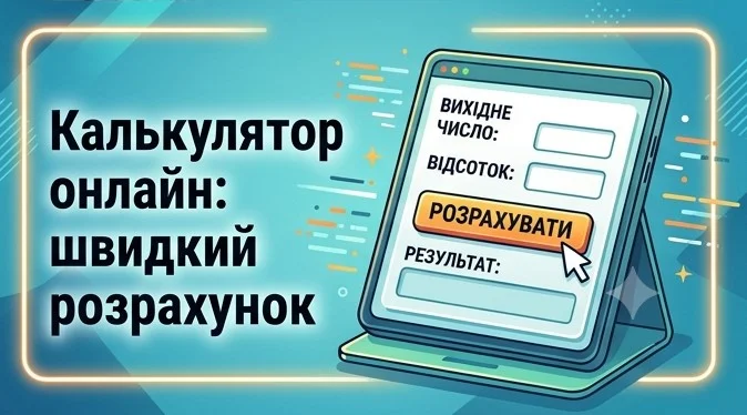 Зручний інструмент для обчислення відсотків, доступний з будь-якого пристрою – онлайн-калькулятор
