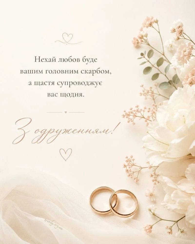Привітання з одруженням