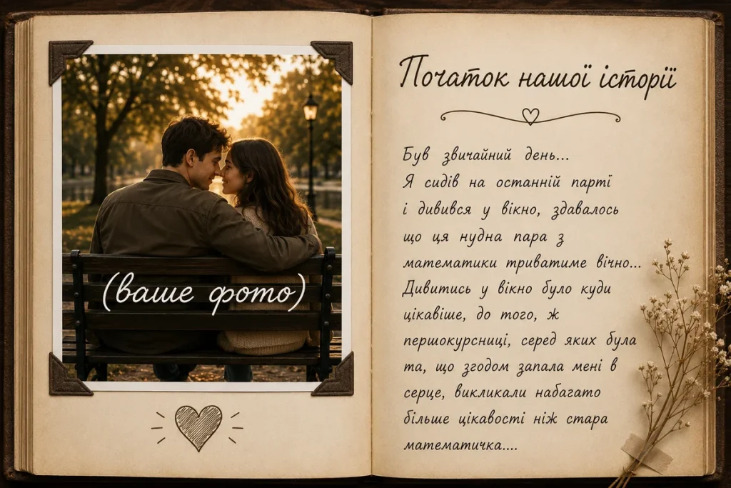 Приклад оформлення сторінки іменної книги