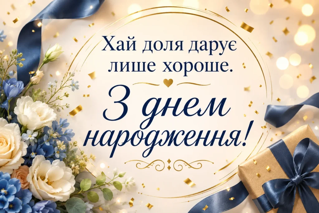 коротке побажання на день народження