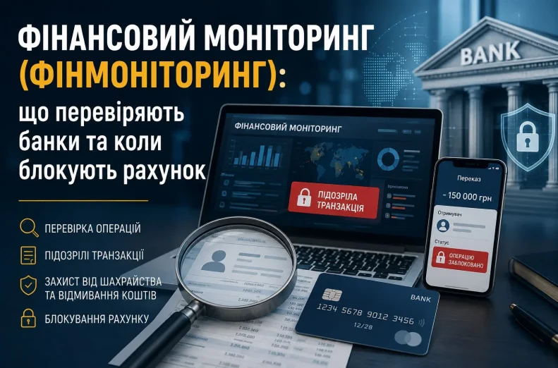 Фінансовий моніторинг банків: перевірка підозрілих транзакцій і блокування рахунку