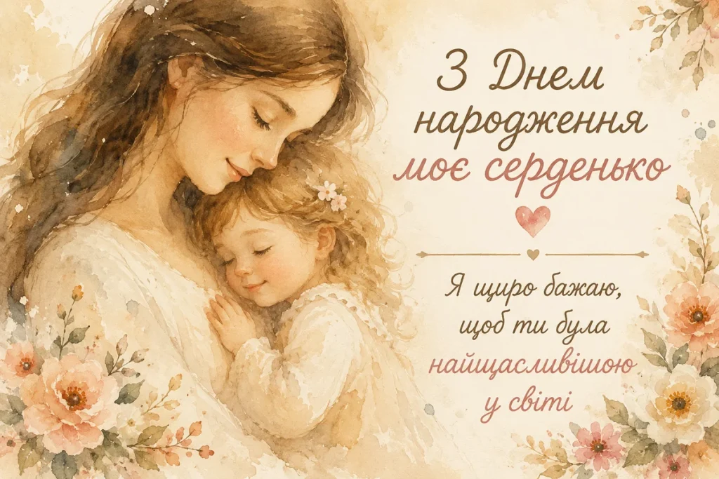 В маминих обіймах живе спокій