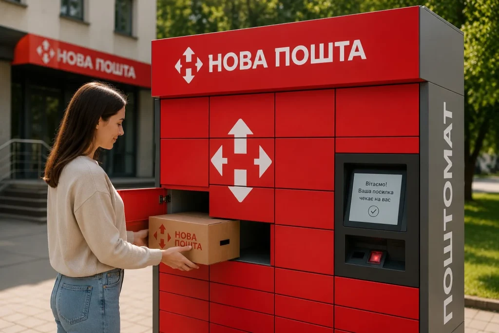 Через поштомат зручно надсилати невеликі та не надто важкі пакунки, які можна отримати у будь-який час протягом доби