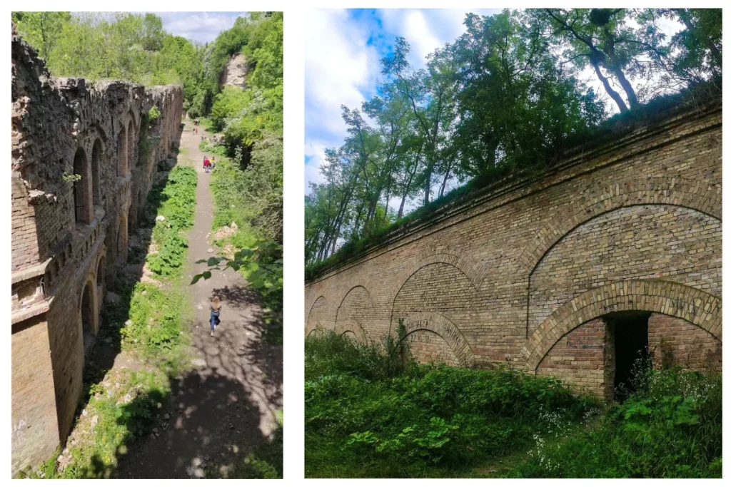 Старовинні фасади Тараканівського форту серед зелені