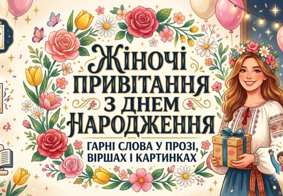 Короткі і розгорнуті, веселі і стримані, з квітковими картинками і на тлі святкових атрибутів – різноманітні привітання для жінки 