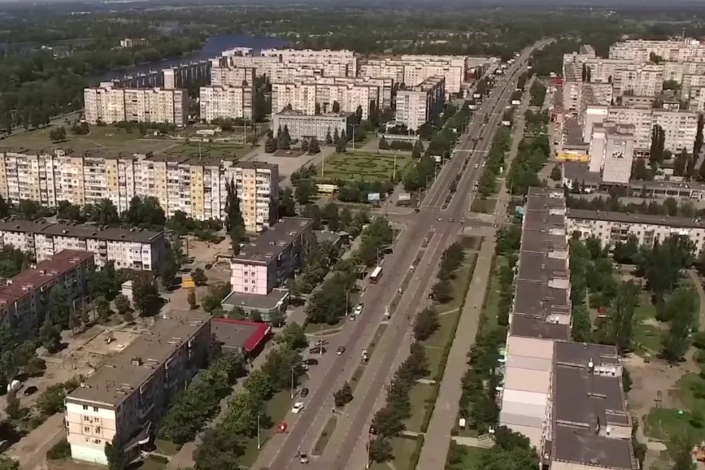 Житлові квартали Горішніх Плавнів з висоти