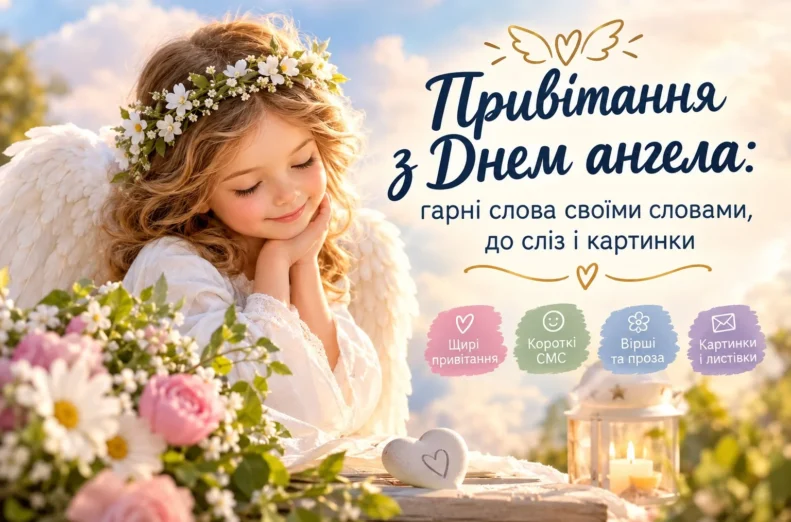 Привітання з Днем ангела у прозі та віршах, для жінок та чоловіків з різними іменами