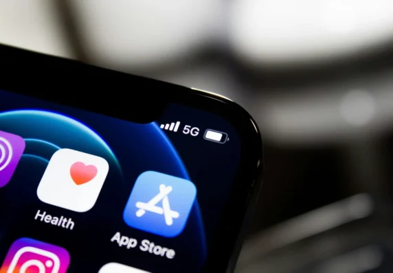 Значок 5G на екрані